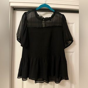 Torrid mesh peplum tshirt never worn with tags